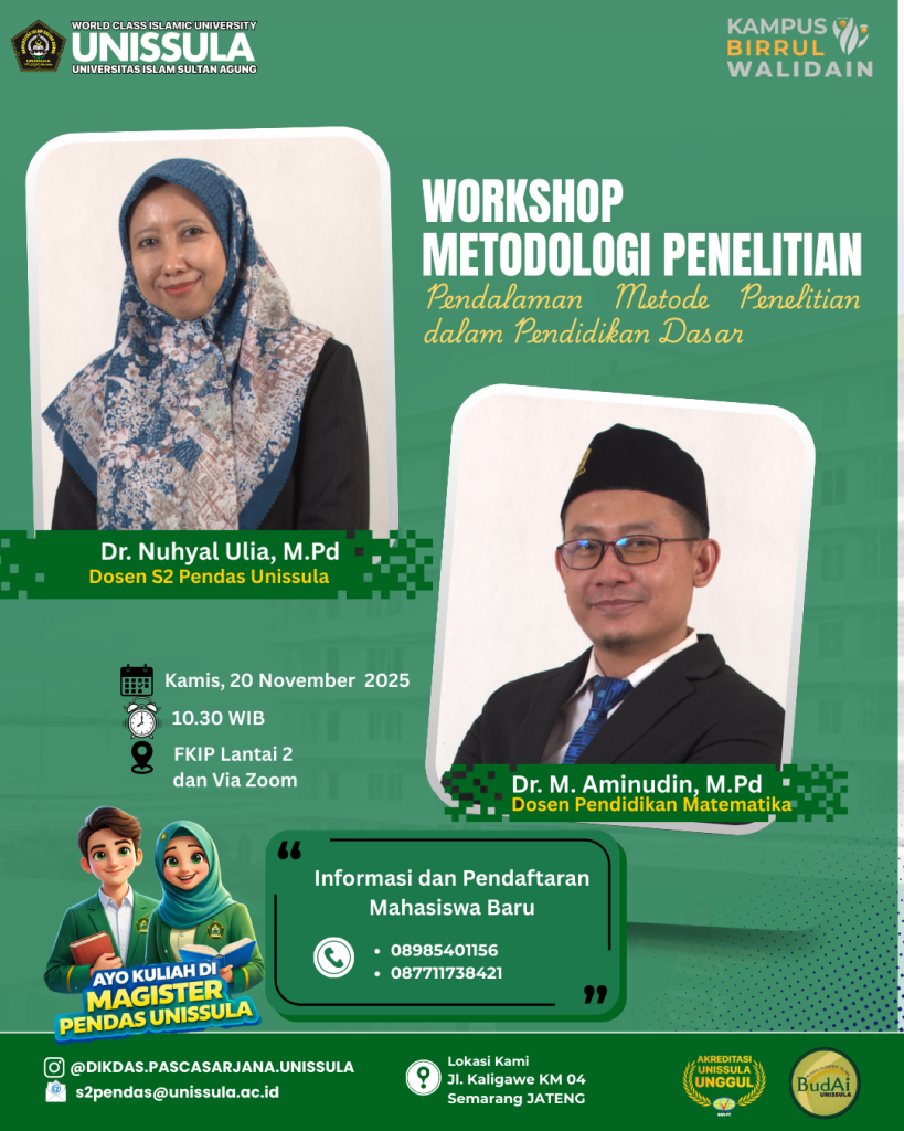 Flyer Workshop Metodologi Penelitian dalam Pendidikan Dasar